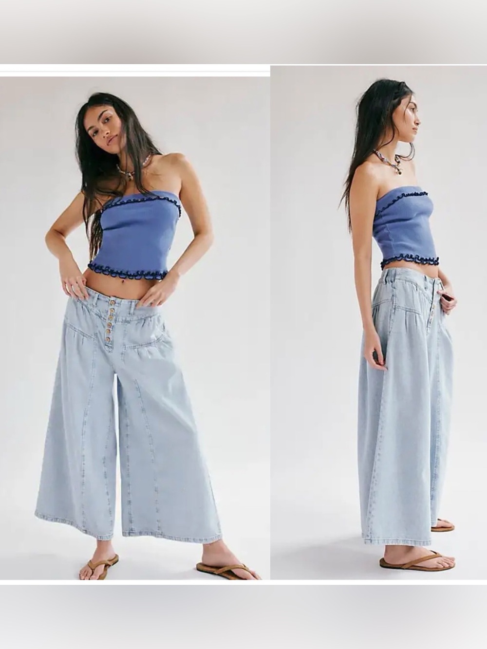 Free People We The Free Blossom Pull On Jeans small